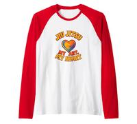 Jiu Jittsu en mi corazón Camiseta Manga Raglan