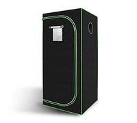 Jiubiaz Grow Tienda de campaña de 80 x 80 x 180 cm, armario para cultivo en casa, tienda de cultivo interior, tienda de cultivo, resistente a la luz y al agua, tienda de cría, color negro y verde