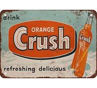 JIUFOTK Reproducción de metal vintage de Drink Orange Crush de 1953, 5,5 x 8 pulgadas