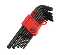 Jiujuda9 Juego de 13 llaves Allen métricas, juego de llaves Allen largas de 1,27 a 10 mm para juegos de llaves Alan con llaves hexagonales de extremo de bola, para montaje de muebles, reparación de
