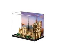 JIULIN Caja expositora acrílica compatible con lego 21061 modelo Notre Dame de París, caja expositora protectora, a prueba de polvo, modelo de regalo, vitrina transparente (solo caja expositora)
