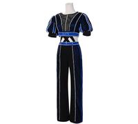 JIULINGHOU The Musical Catherine Parr - Disfraz de cosplay de seis teatro musical, vestido azul para fiesta de Halloween