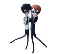 Jiumaocleu 2 muñecos BSD Dazai Osamu figura suave de anime Nakahara Chuuya con extremidades móviles, regalos divertidos de 35 cm, muñeca de peluche de dibujos animados