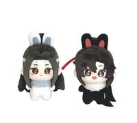 Jiumaocleu 2 muñecos suaves de Wei Wu Xian Lan Wang Ji de peluche de anime, bonita figura colgante para colgar en la escuela, regalos cálidos, 10 cm