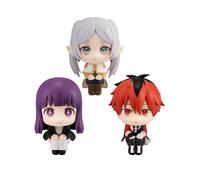 Jiumaocleu 3 figuras de Frieren: Beyond Journey's End Fern & Stark & Frieren Look Up, 11 cm, mini estatua de anime para decoración de tartas, regalos coleccionables hechos a mano para los fans