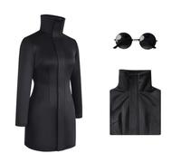 Jiumaocleu Anime JJK Gojo Satoru Cosplay Disfraz con gafas de sol para mujer, versión de Gojo Satoru, vestido de cosplay, juego completo, disfraz para Halloween, carnaval, fiesta