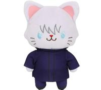 Jiumaocleu Anime JJK - Muñeco de peluche suave Gojo Satoru con figuras de gato, almohada de 15 cm, colección JJK Merch, sofá, dormitorio, decoración del hogar, regalos