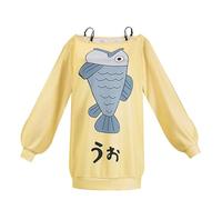 Jiumaocleu Ayase Momo - Ropa de cosplay de anime Ayase Momo, uniforme de juego de rol, ropa amarilla para el hogar, Halloween, fiesta, carnaval, vestido para mujer