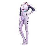 Jiumaocleu Disfraz de cosplay de Ayanami Rei con peluca, overol de anime para mujer, traje de Halloween, carnaval, fiesta, disfraz para fanáticos