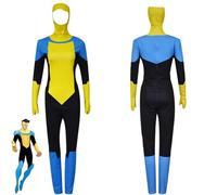 Jiumaocleu Disfraz de cosplay invencible de anime Mark Grayson, overol de cosplay de Omni-Man, traje de Atom Eve, traje de anime para juego de rol, conjunto completo de ropa