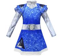 Jiumaocleu Disfraz de Zombies 3, disfraz de animadora de zombies para niños, vestido de cosplay de alienígena de Addison para niñas, disfraz de animadora zombi escolar 3 para fiesta de Halloween