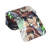 Jiumaocleu Estuche para lápices de anime BSD para niños y niñas, figuras de Nakahara Chuuya/Dazai Osamu, estuche de lápices de doble capa, estuche para estudiantes de secundaria, 21 x 7,5 x 10 cm