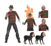 Jiumaocleu Figura de acción de Freddy Krueger, artículo coleccionable, figura de Freddy Krueger, modelo de PVC, articulaciones móviles con accesorios, regalo de cumpleaños, figura de Navidad, 18 cm