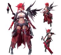 Jiumaocleu Figura de acción de Wolf-Mastín KarasSamurai, figura de acción a escala 1/9, escultura de PVC, figura súper móvil, accesorios reemplazables, decoraciones coleccionables, personajes de anime