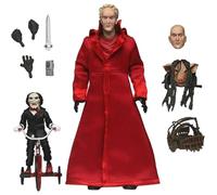 Jiumaocleu Figura de acción Ultimate Jigsaw Killer, figura de acción de John Kramer, figura de Billy the Puppet de 18 cm, modelo de PVC, artículo coleccionable para adultos, Halloween, Navidad (rojo)