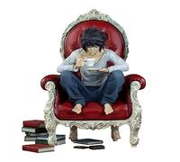 Jiumaocleu Figura de anime Death Note, figura L de figura sentada en el sofá, versión L, figura de acción hecha a mano, coleccionable, decoración de escritorio, regalos de cumpleaños