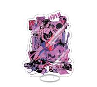 Jiumaocleu Figura de pie de acrílico de anime Komatsu Nana Osaki Nana, modelo 3D, figura transparente de doble cara, decoración de escritorio, coleccionable, 16 cm