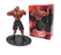 Jiumaocleu Figura del anime BAKI Jack Hanma - 18 cm Jack Hanma estatua modelo Hanma Yujiro figura modelo PVC hecha a mano coleccionable decoración de escritorio