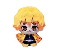 Jiumaocleu Kimetsu no Yaiba Animales de peluche Agatsuma Zen'itsu muñeco de peluche de 10 cm anime figura suave PP algodón llavero decoración regalos para fans
