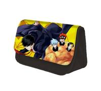 Jiumaocleu Mashle: Magic and Muscles - Estuche para lápices de gran capacidad, estuche de papelería de anime con doble cremallera, organizador de escritorio portátil para estudiantes, tipo 2,