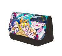 Jiumaocleu Mashle: Magic and Muscles - Estuche para lápices de gran capacidad, estuche de papelería de anime con doble cremallera, organizador de escritorio portátil para estudiantes, Tipo 14,