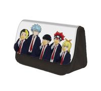 Jiumaocleu Mashle: Magic and Muscles - Estuche para lápices de gran capacidad, estuche de papelería de anime con doble cremallera, organizador de escritorio portátil para estudiantes, tipo 8,