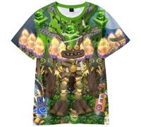 Jiumaocleu My Singing Monsters - Camiseta unisex de verano transpirable de manga corta para niños y adultos