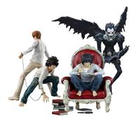 Jiumaocleu Set de 4 figuras de acción de Death Note - Light Yagami, Ryuk, L - Decoración de escritorio coleccionable hecha a mano