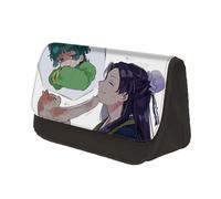 Jiumaocleu The Apothecary Diaries - Estuche para lápices de dibujos animados, gran capacidad, bolsa de papelería de anime con doble cremallera, organizador de escritorio portátil para adolescentes,