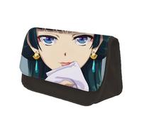 Jiumaocleu The Apothecary Diaries - Estuche para lápices de dibujos animados, gran capacidad, bolsa de papelería de anime con doble cremallera, organizador de escritorio portátil para adolescentes,