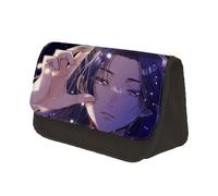 Jiumaocleu The Apothecary Diaries - Estuche para lápices de dibujos animados, gran capacidad, bolsa de papelería de anime con doble cremallera, organizador de escritorio portátil para adolescentes,