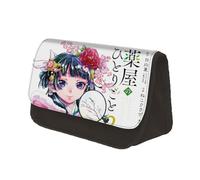 Jiumaocleu The Apothecary Diaries - Estuche para lápices de dibujos animados, gran capacidad, bolsa de papelería de anime con doble cremallera, organizador de escritorio portátil para adolescentes,