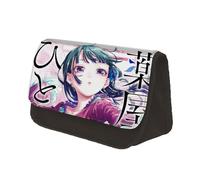 Jiumaocleu The Apothecary Diaries - Estuche para lápices de dibujos animados, gran capacidad, bolsa de papelería de anime con doble cremallera, organizador de escritorio portátil para adolescentes,