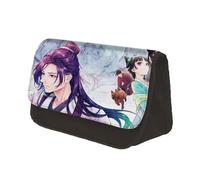 Jiumaocleu The Apothecary Diaries - Estuche para lápices de dibujos animados, gran capacidad, bolsa de papelería de anime con doble cremallera, organizador de escritorio portátil para adolescentes,