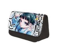 Jiumaocleu The Apothecary Diaries - Estuche para lápices de dibujos animados, gran capacidad, bolsa de papelería de anime con doble cremallera, organizador de escritorio portátil para adolescentes,