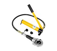 Jiumxliu 6T - Crimpadora hidráulica de contorno en V, con pinza de presión giratoria de 360°, puntas de mandíbula para tubos de cobre V12, V15, V18, V22, V28, TH16, TH20, TH25, TH32, incluye