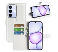 JIUNINE Funda Libro para Realme C100 5G, Blanco
