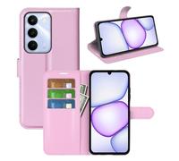 JIUNINE Funda Libro para Realme C100 5G, Rosa