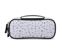 JiuPopular Bolsa de cosméticos portátil de poliuretano, bolsa de papelería para huesos de perro, se utiliza como estuche para lápices para oficina y escuela, bolsa de viaje de negocios o caja de
