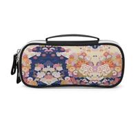 JiuPopular Bolsa de cosméticos portátil de poliuretano, bolsa de papelería tradicional japonesa utilizada como estuche para lápices para oficina y escuela, bolsa de viaje de negocios o caja de