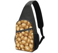 JiuPopular Bolsa de pecho, bolsa bandolera de patatas frescas, bolsa cruzada, mochila casual para hombres y mujeres