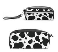 JiuPopular Estuche de cuero para lápices, bolsa de papelería de calavera del Día de los Muertos, se utiliza como estuche para oficina y escuela, bolsa de viaje de negocios o caja de herramientas