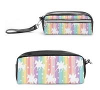 JiuPopular Estuche de cuero para lápices, bolsa de papelería de calavera del Día de los Muertos, se utiliza como estuche para oficina y escuela, bolsa de viaje de negocios o caja de herramientas