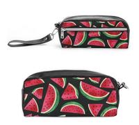 JiuPopular Estuche de cuero para lápices, bolsa de papelería de mármol de oro rosa utilizado como estuche para oficina y escuela, bolsa de viaje de negocios o caja de herramientas pequeña, bolsa de