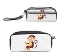 JiuPopular Estuche de cuero para lápices, bolsa de papelería Rainbow Peace LoveStationery utilizada como estuche para oficina y escuela, bolsa de viaje de negocios o caja de herramientas pequeña