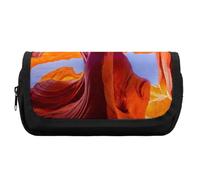JiuPopular Estuche de doble capa, diseño deportivo de baloncesto, bolsa de papelería utilizada como estuche para lápices, Antelope Canyon, One Size, Estuche para lápices