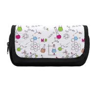 JiuPopular Estuche de doble capa, patrón de experimentos de química, bolsa de papelería utilizada como estuche para oficina y escuela, bolsa de viaje de negocios o caja de herramientas pequeña, bolsa