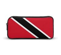 JiuPopular Estuche para lápices, bolsa de papelería con la bandera de Trinidad y Tobago utilizada como estuche para oficina y escuela, bolsa de viaje de negocios o caja de herramientas pequeña, bolsa