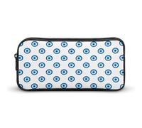 JiuPopular Estuche para lápices, bolsa de papelería para ojos malvados que se utiliza como estuche para oficina y escuela, bolsa de viaje de negocios o caja de herramientas pequeña, bolsa de