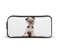JiuPopular Estuche para lápices, bolsa de papelería Yorkshire Terrier, se utiliza como estuche para oficina y escuela, bolsa de viaje de negocios o caja de herramientas pequeña, bolsa de maquillaje